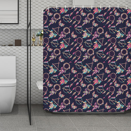 Native American Dream Catcher Print Polyester Shower Curtain