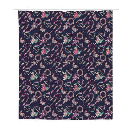 Native American Dream Catcher Print Polyester Shower Curtain