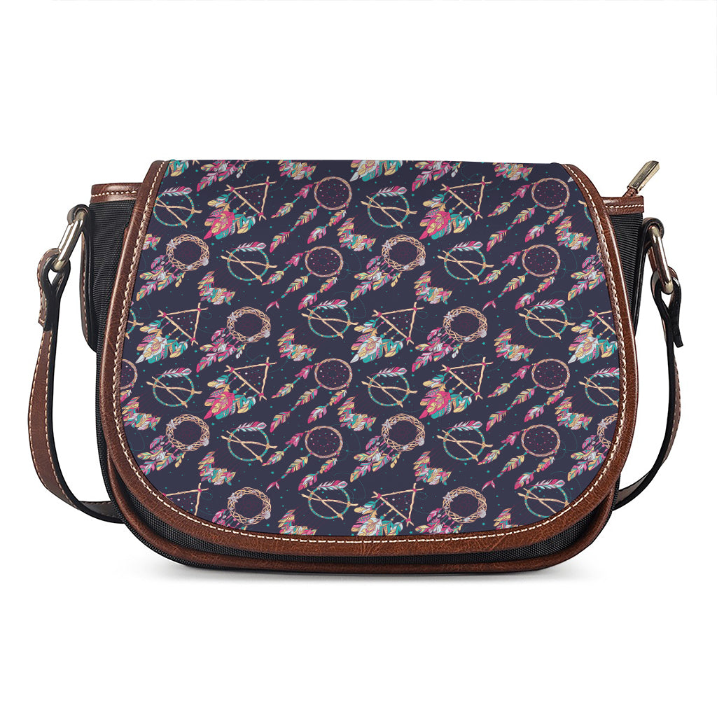 Native American Dream Catcher Print Saddle Bag