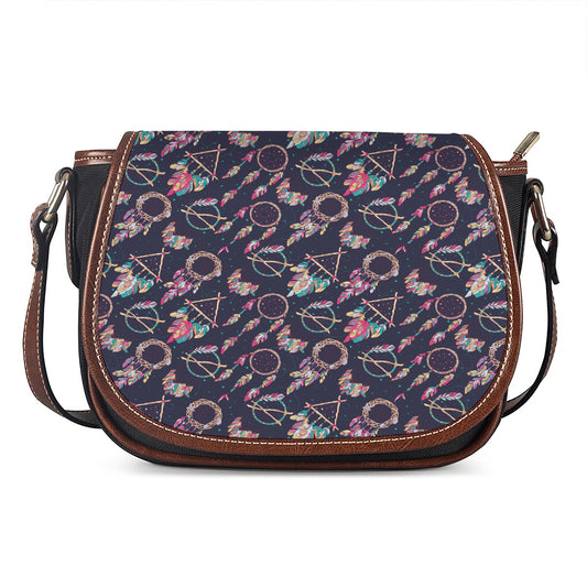 Native American Dream Catcher Print Saddle Bag