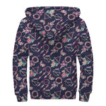 Native American Dream Catcher Print Sherpa Lined Zip Up Hoodie
