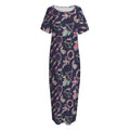 Native American Dream Catcher Print Short Sleeve Long Nightdress