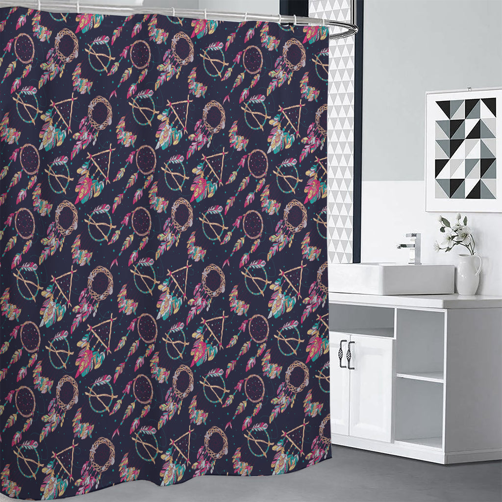 Native American Dream Catcher Print Shower Curtain