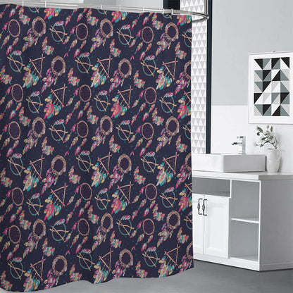 Native American Dream Catcher Print Shower Curtain