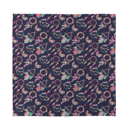 Native American Dream Catcher Print Silk Bandana