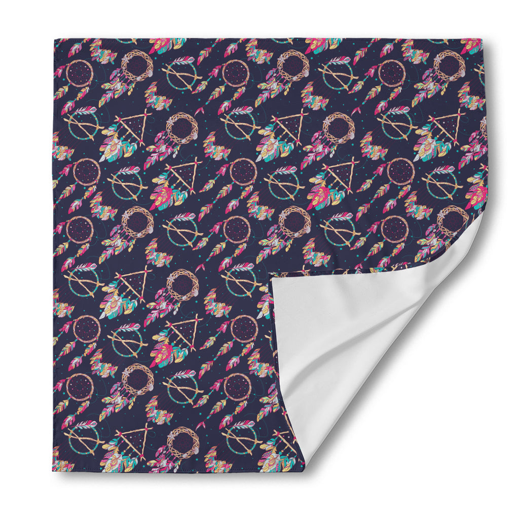 Native American Dream Catcher Print Silk Bandana