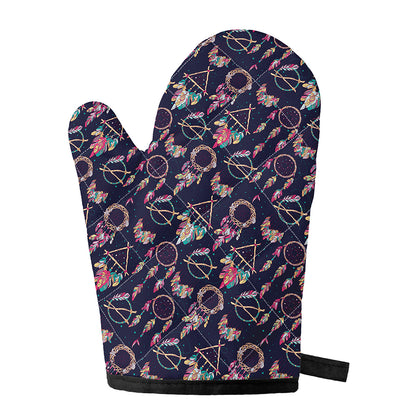 Native American Dream Catcher Print Single Oven Mitt