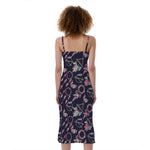 Native American Dream Catcher Print Slim Fit Midi Cami Dress