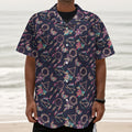 Native American Dream Catcher Print Textured Short Sleeve Shirt