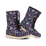 Native American Dream Catcher Print Winter Boots
