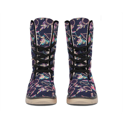 Native American Dream Catcher Print Winter Boots