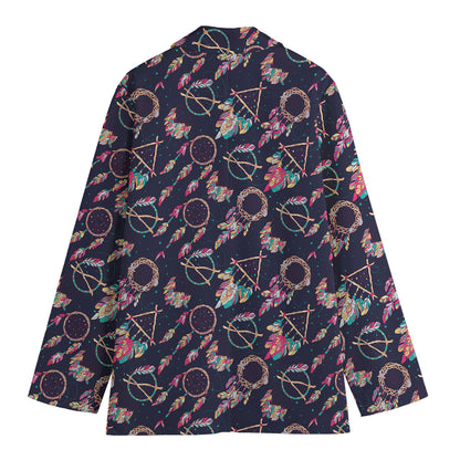 Native American Dream Catcher Print Women's Blazer