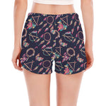 Native American Dream Catcher Print Women's Split Running Shorts
