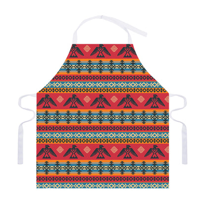 Native American Eagle Pattern Print Adjustable Apron