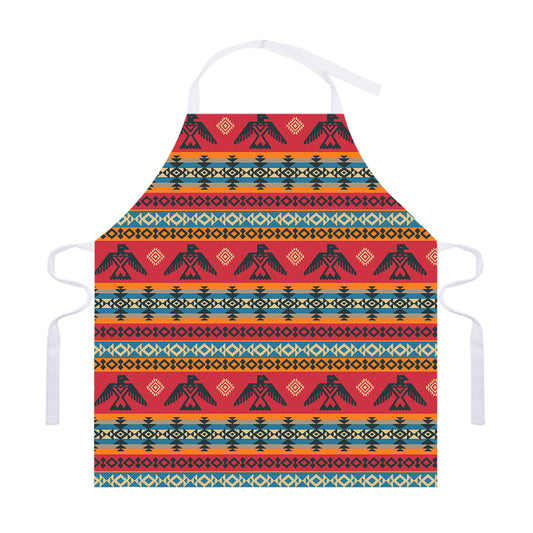 Native American Eagle Pattern Print Adjustable Apron