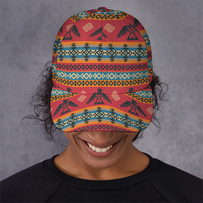 Native American Eagle Pattern Print Baseball Cap