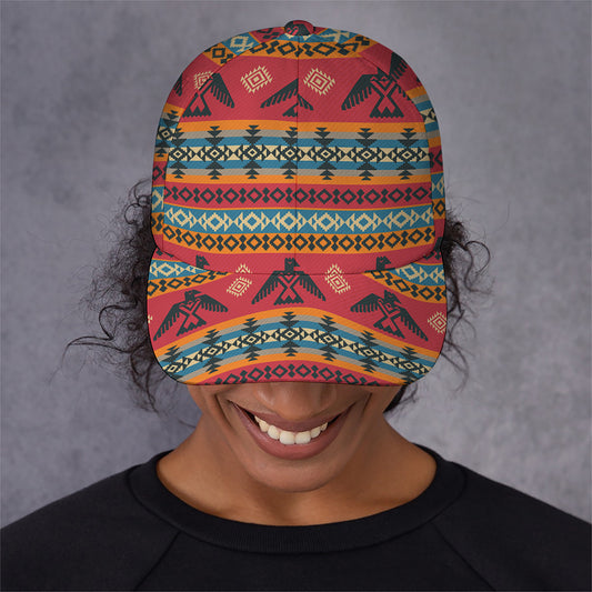 Native American Eagle Pattern Print Baseball Cap