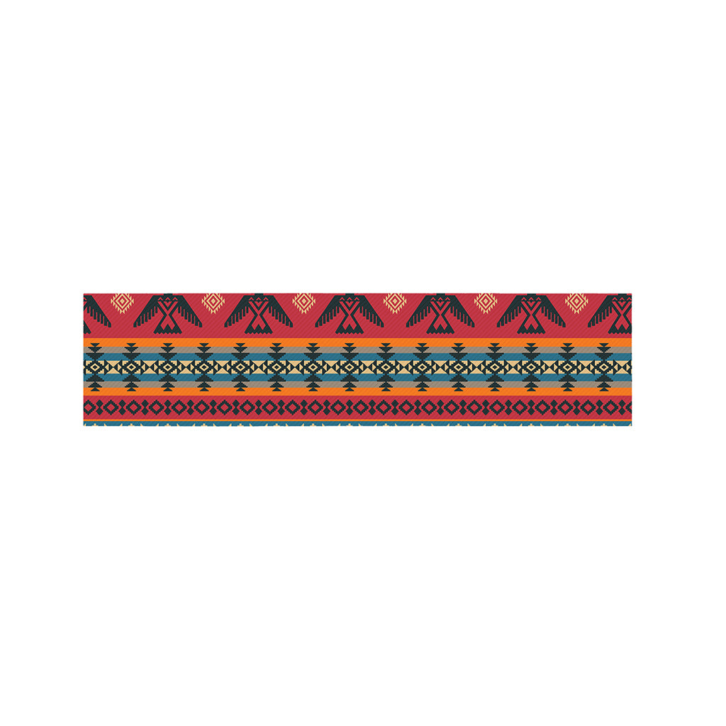 Native American Eagle Pattern Print Bed Runner
