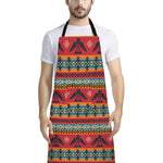 Native American Eagle Pattern Print Bib Apron With Pocket