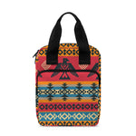 Native American Eagle Pattern Print Bible Tote Bag