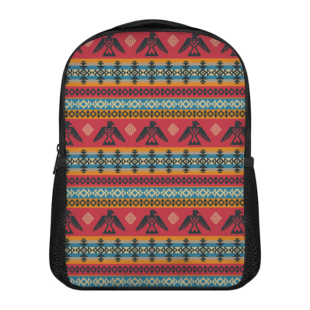 Native American Eagle Pattern Print Casual Backpack