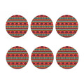 Native American Eagle Pattern Print Coaster Set