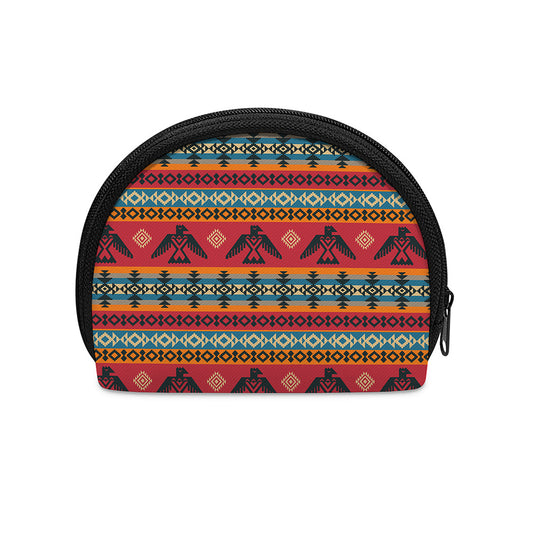 Native American Eagle Pattern Print Coin Purse