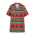 Native American Eagle Pattern Print Cotton Hawaiian Shirt
