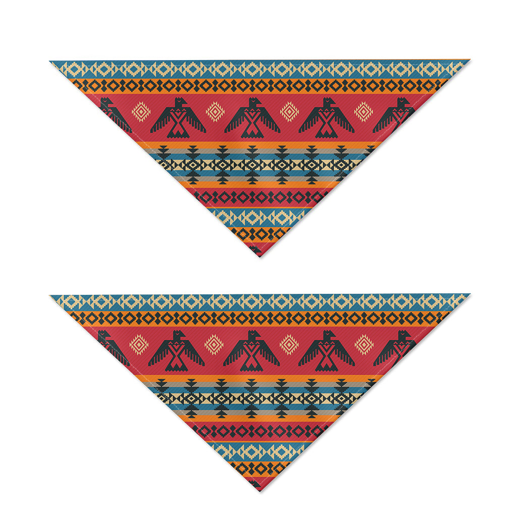 Native American Eagle Pattern Print Dog Bandana