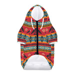 Native American Eagle Pattern Print Dog Zip Up Hoodie