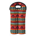 Native American Eagle Pattern Print Double Neoprene Wine Tote
