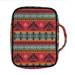 Native American Eagle Pattern Print Front Pocket Bible Bag