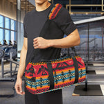 Native American Eagle Pattern Print Gym Bag