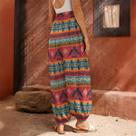 Native American Eagle Pattern Print Harem Pants