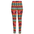 Native American Eagle Pattern Print High-Waisted Pocket Leggings