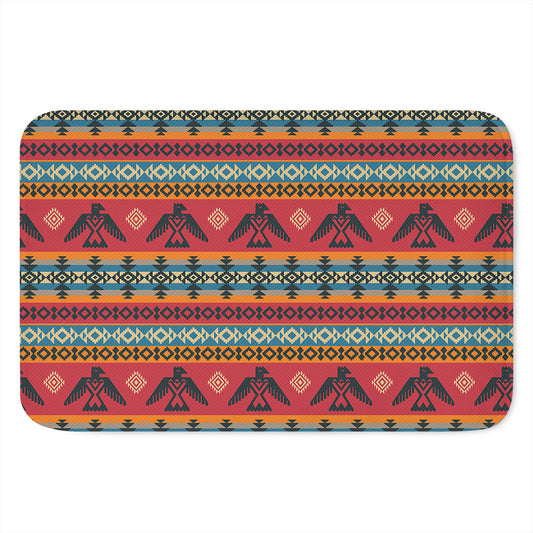 Native American Eagle Pattern Print Indoor Door Mat