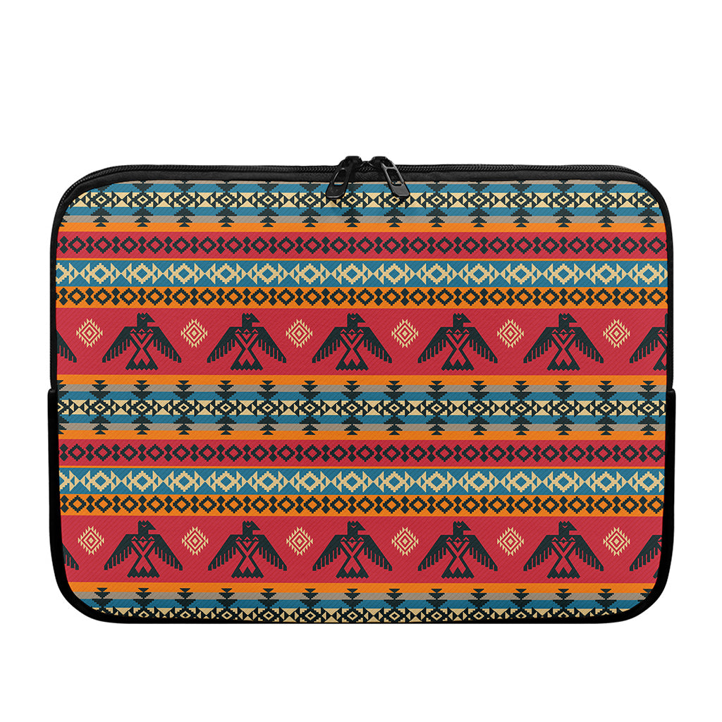 Native American Eagle Pattern Print Laptop Sleeve