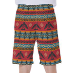Native American Eagle Pattern Print Men's Beach Shorts