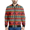 Native American Eagle Pattern Print Men's Bomber Jacket