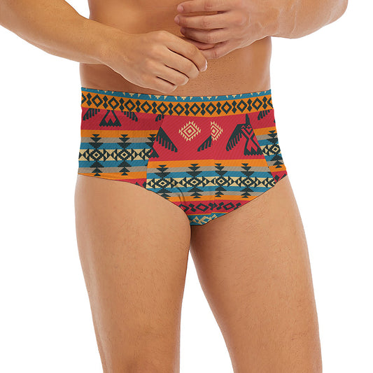 Native American Eagle Pattern Print Men's Briefs