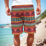 Native American Eagle Pattern Print Men's Cargo Shorts
