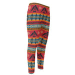 Native American Eagle Pattern Print Men's Compression Pants