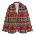 Native American Eagle Pattern Print Men's Cotton Blazer