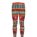 Native American Eagle Pattern Print Men's Leggings