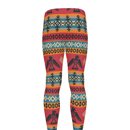 Native American Eagle Pattern Print Men's leggings