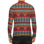 Native American Eagle Pattern Print Men's Long Sleeve Rash Guard