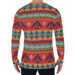 Native American Eagle Pattern Print Men's Long Sleeve T-Shirt