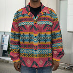 Native American Eagle Pattern Print Men's Shirt Jacket