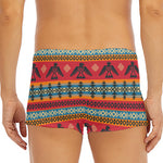 Native American Eagle Pattern Print Men's Short Boxer Briefs