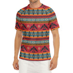 Native American Eagle Pattern Print Men's Short Sleeve Rash Guard